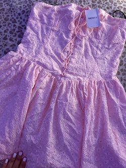 Mini Light Pink Strapless Dress