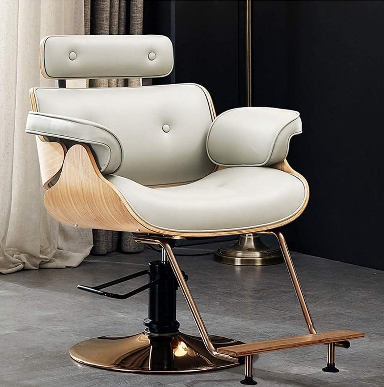 Hair Cutting Salon Chair Fashion Barber Chair Large Size Professional Salon Chair Barber Hair Cutting/Beauty Chair/Hydraulic Adjustable Height Salon S