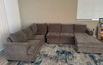 Grey sectional sofa
