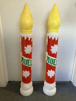 Vintage Blow Mold Candles