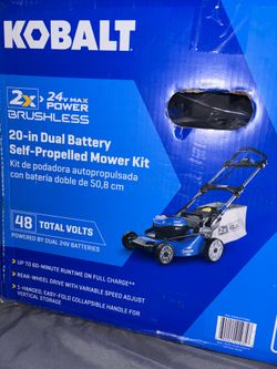 Kobalt Lawnmower with 2 batteries