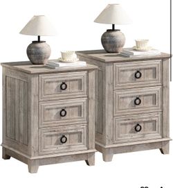 farmhouse nightstands brand new set of 2 to