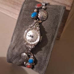 Women's Sterling Silver Antique Watch