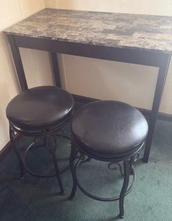 Table with stools