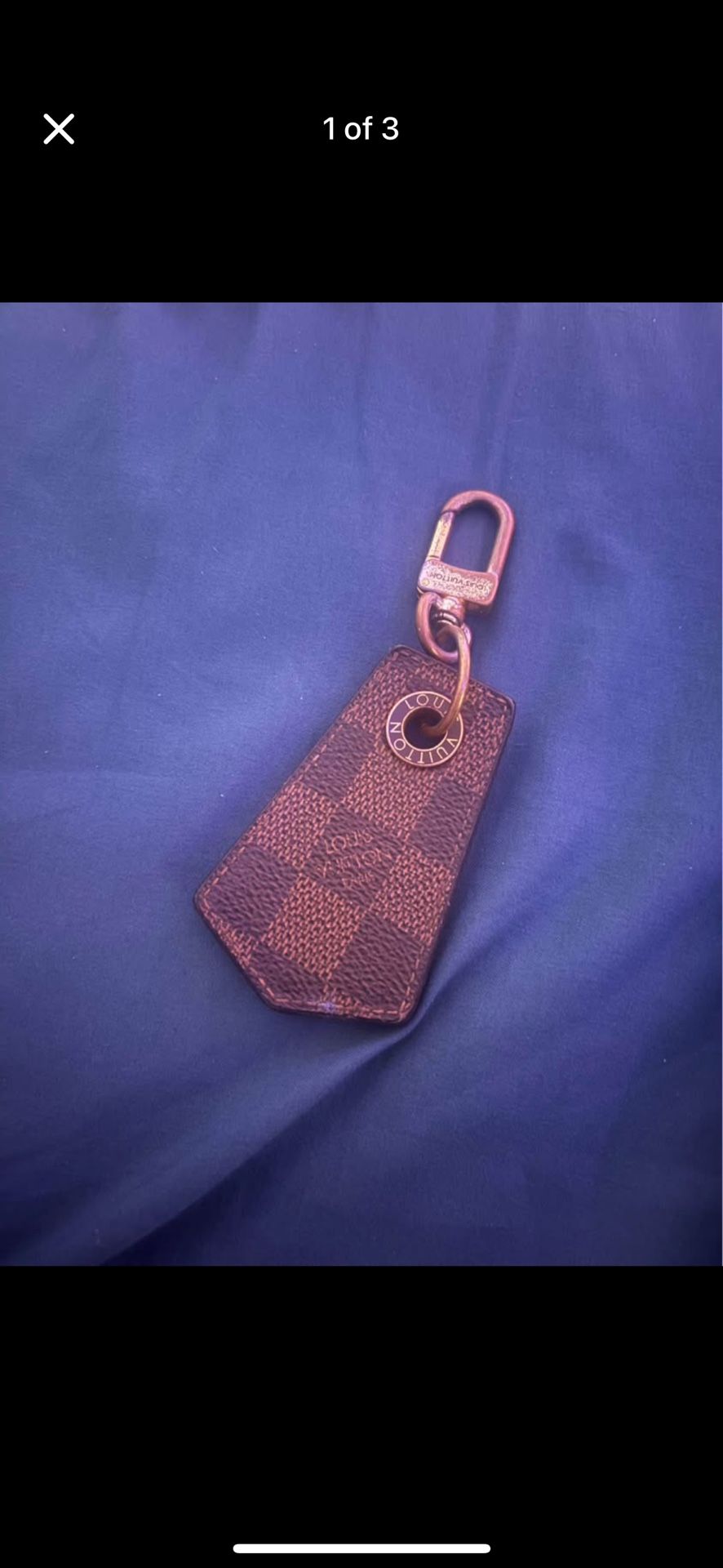 Louis Vuitton keychain checkered