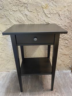 BLACK IKEA HEMNES SOLID WOOD NIGHTSTAND - Local Delivery for a Fee - See My Other Items 😀