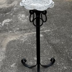 Wrought Iron Ashtray Stand
