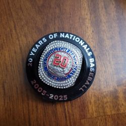 Washington Nationals 20 Year Anniversary Ring 