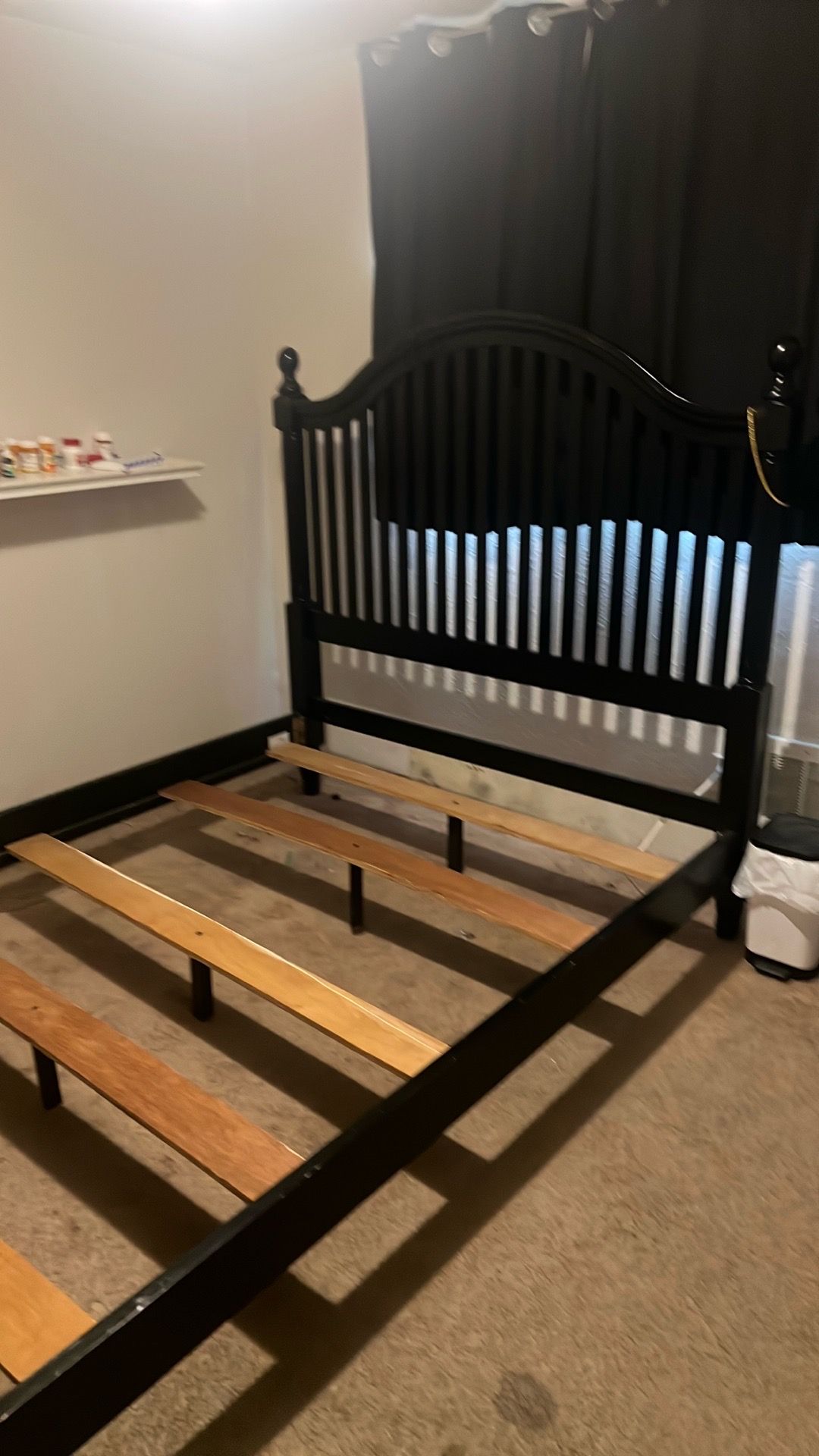 Black Queen Size Bed Frame.