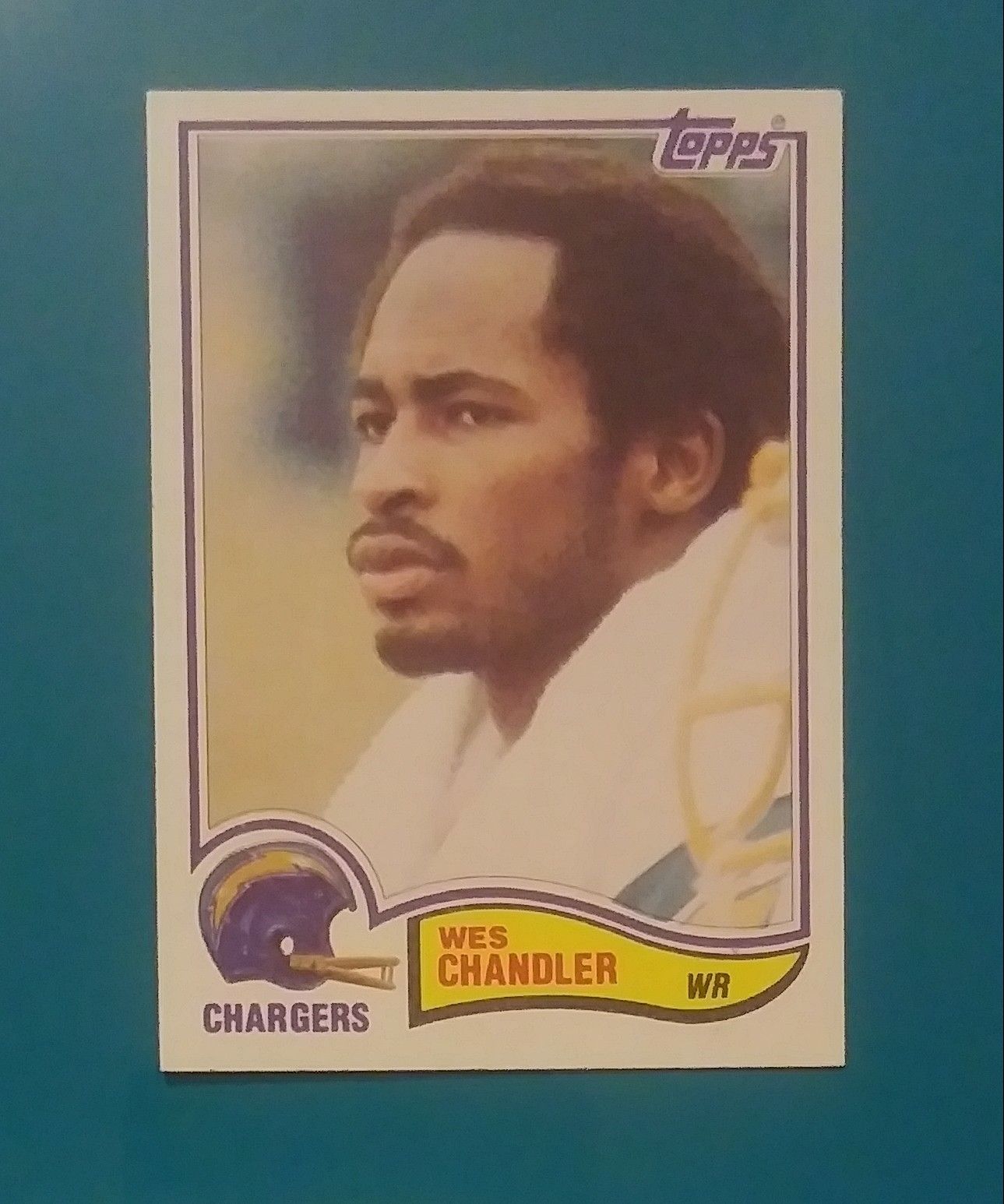 1982 Topps Wes Chandler San Diego Chargers #228 Wide Receiver Football Card Vintage Collectible Sports NFL