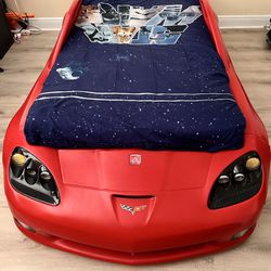 Corvette Twin Red Car Bed