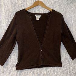 Coldwater Creek: 3/4 Length Sleeved Cardigan, Size: Small 