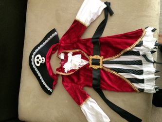 Size 12-18 months girls pirate costume