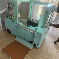 AMERICAN GIRL (I Think) As All Items That Are Photo In Image Within Ice Cream Truck Is What You'll Get))