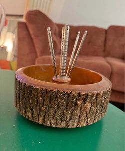 Vintage nut bowl and cracking set