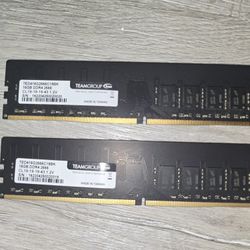 32GB DDR4 RAM Kit (2x16GB) TEAMGROUP 2666MHz Desktop Memory
