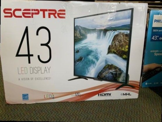 Brand New Sceptre 43 TV Open box w/ warranty VQYII