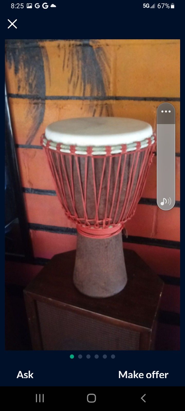 Djembe $500... Hand Carved Wenge Wood