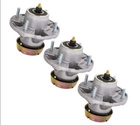 New 3 Pack Spindle Assembly AM131680 AM144377 AM135349 For John Deere AM124498. Fits John Deere X475, X485, X495, X520, X500, X530, LT135, LT155 & LT1