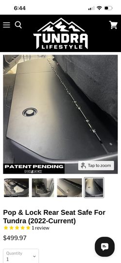 Brand New Locking Metal Lid Tundra Under Seat Storage