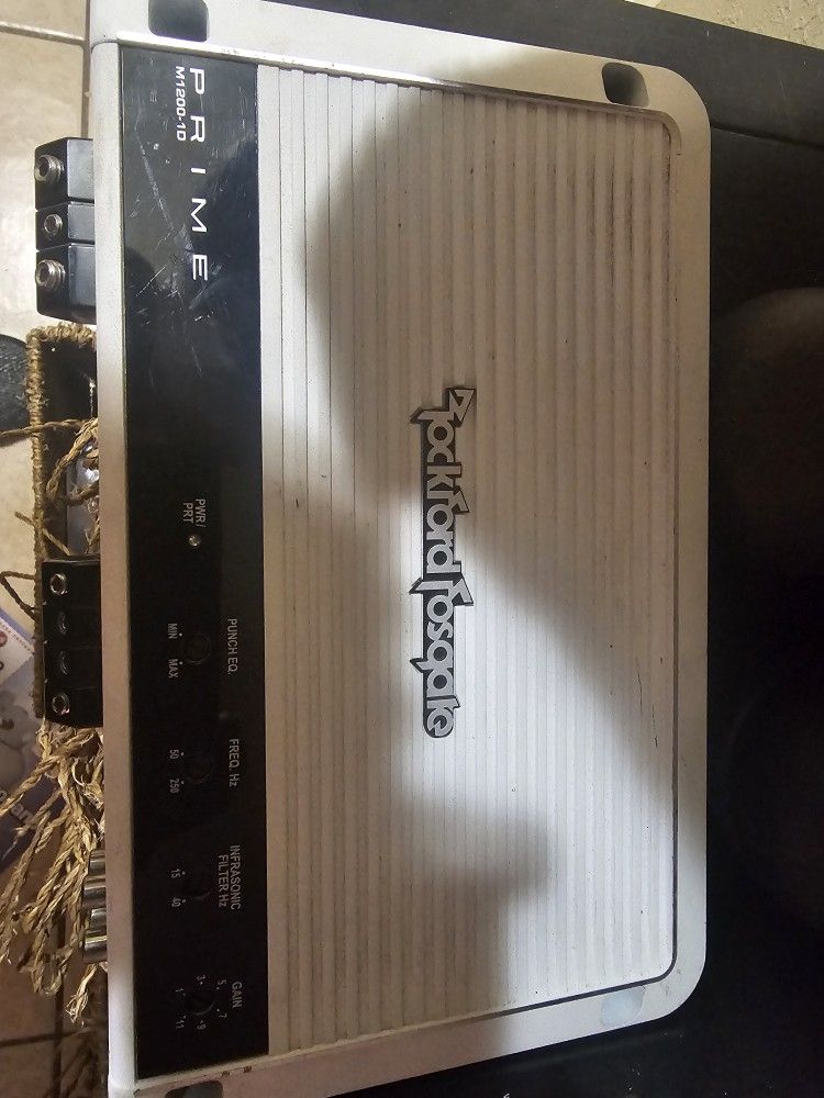 ROCKFORD FOSGATE 1200.1 BASS AMPLIFIER 1OHM @ 1400RMS