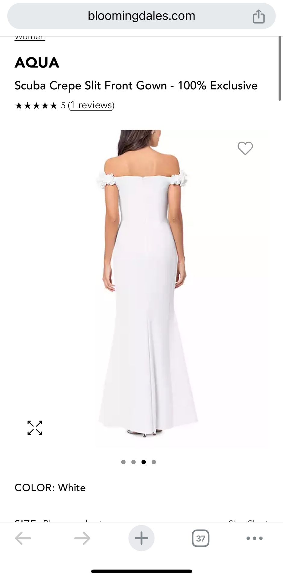 Bloomingdales white gown online