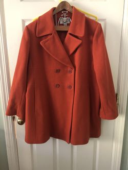 Stunning Talbots Italian wool short coat plus size 18