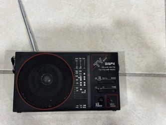 Vintage GPX Radio Deluxe AM/FM/TV1/TV2 WB Radio Model: A303. Working
