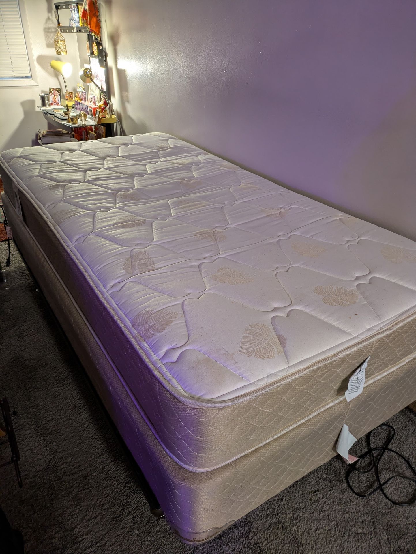 One Twin Bed One King Bed, Office Chair, Center Table 