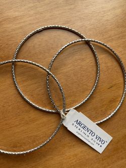 Sterling Silver Bangles (3)