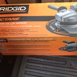 Ridgid 18v brushless 7” grinder