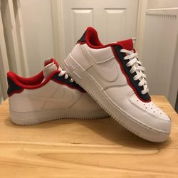 Nike Air Force Double Layer White Obsidian Red