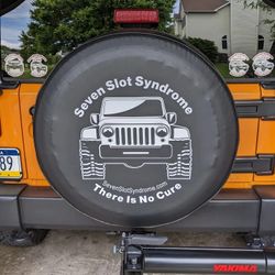 Seven Slot Syndrome Spare Tire Cover 