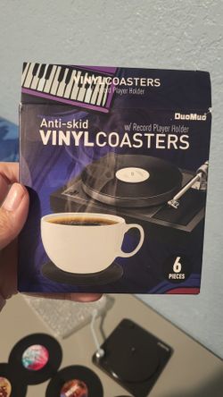 Vinyl Records Shaped Coasters. New $10