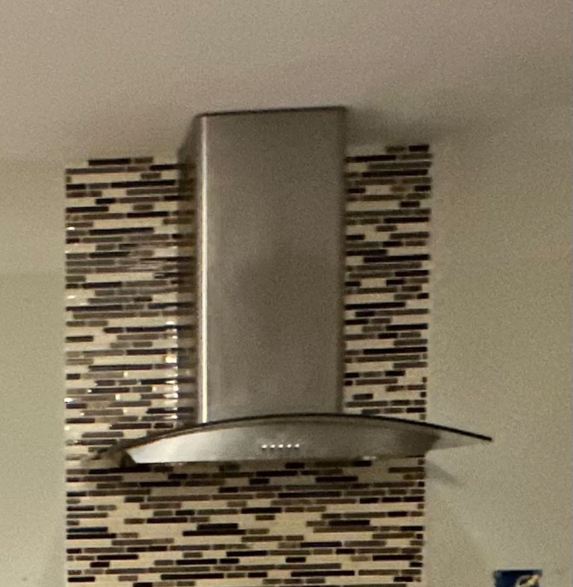 Broan Stainless And Glass Wall Mounted Range Hood