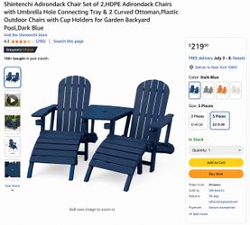 Adirondack Chair Set