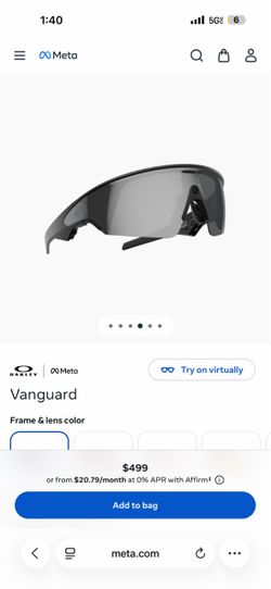 Meta glasses vanguard