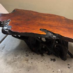 Live Edge Wood Coffee Table – One of a Kind