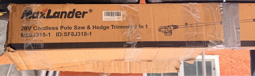 MaxLander 20V Cordless Pole Saw & Hedge Trimmer (2-in-1)
