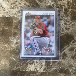 2008 Upper Deck Max Scherzer Rookie Baseball Card 