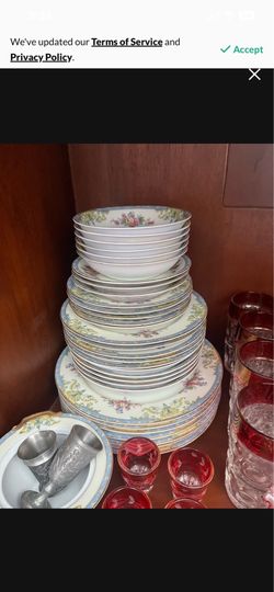 Moving sale— China/ dinnerware