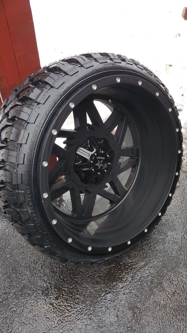 24x14 wheels wrapped in 33s (hablo español)