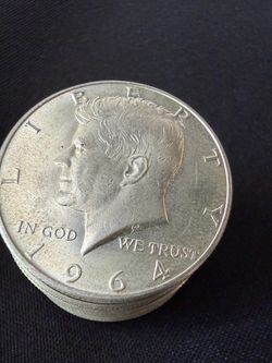 1964 Kennedy half dollars 90% Silver