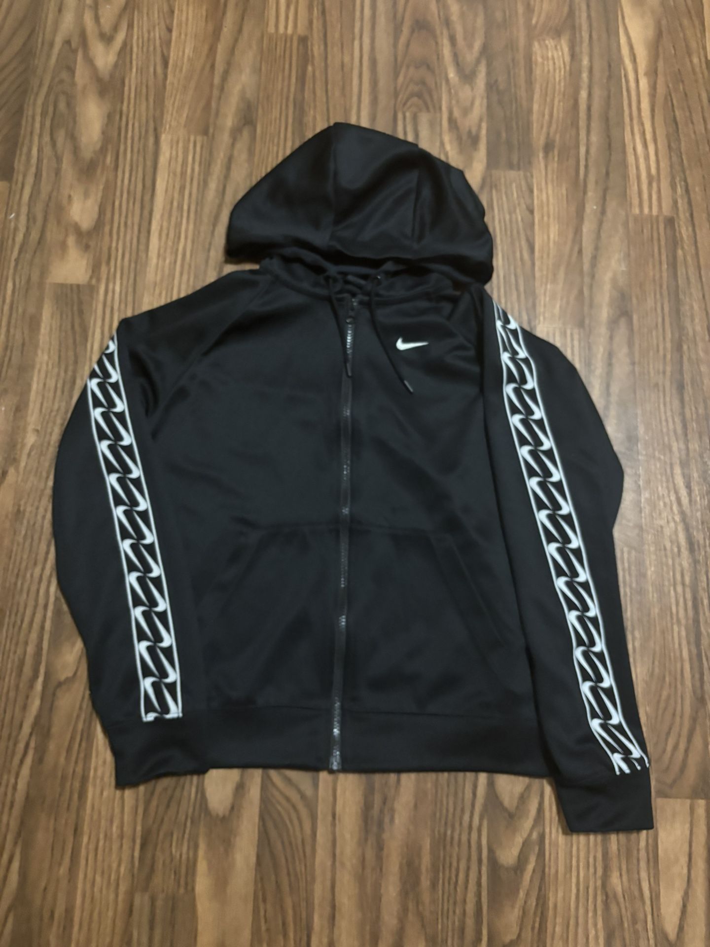 Nike For Woman * Track Jacket Full Zip Up Hoodie * Bandanna Arm Design * Small.