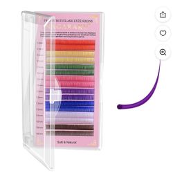 Nagaraku Multi-Color 12mm Lash Extensions