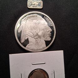 Buffalo  Silver 1 Ounce. ( Rare ) 1 Tenth , 1 Gram 