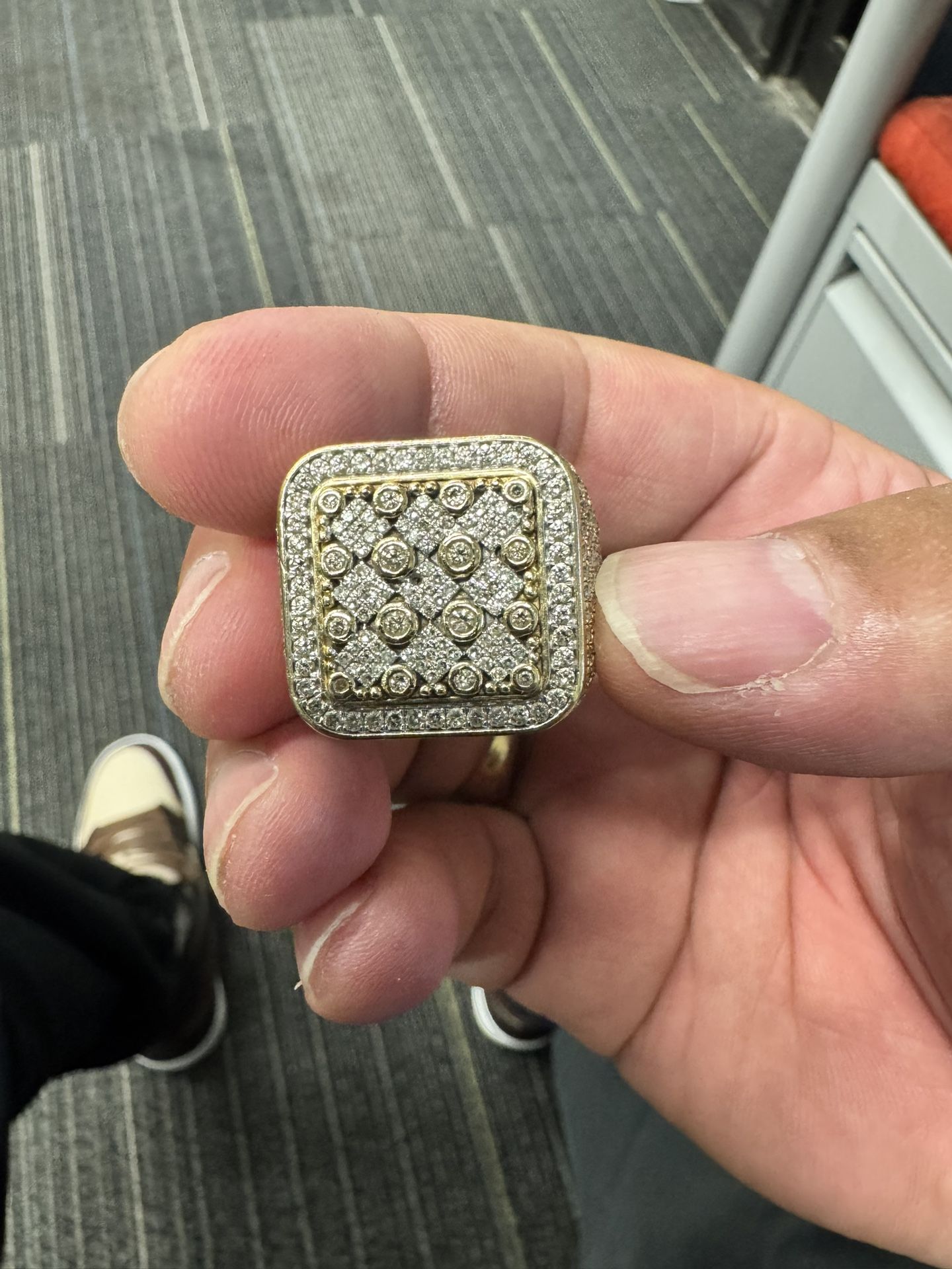 10k 4 Carat Genuine Diamond Ring.