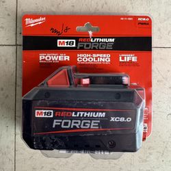 Milwaukee M18 18V Lithium-Ion REDLITHIUM FORGE XC 8.0 Ah Battery Pack