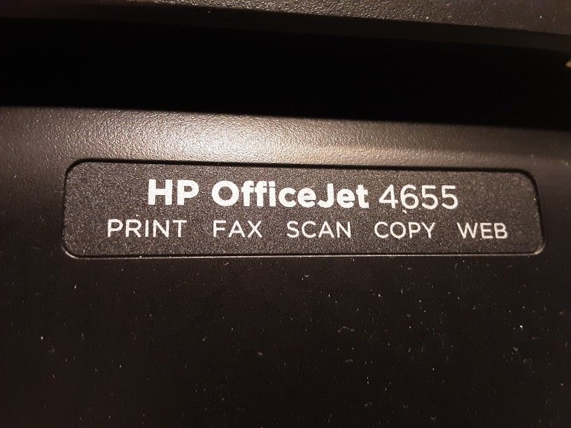 -HP OfficeJet Model 4655     Print Fax Scan Copy Web.    ( Bluetooth)