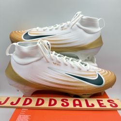 Nike Air Zoom Vapor Pro 1 Football White Metallic Gold FB3298-103 Men’s Sizes